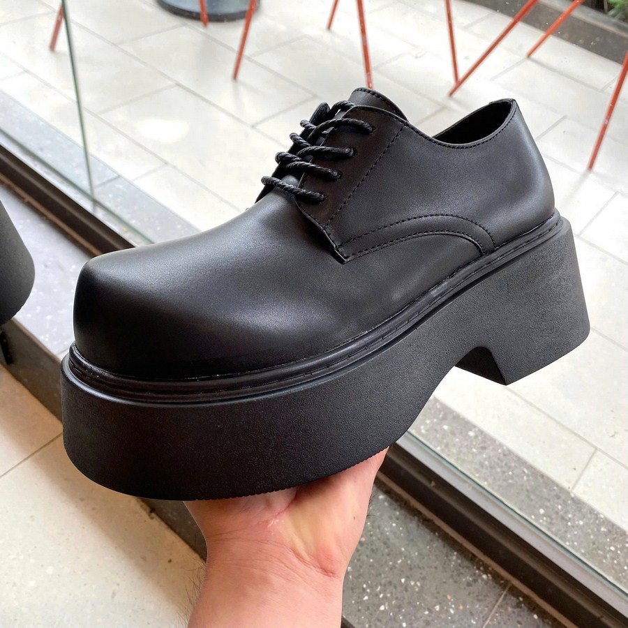 Giày Derby Chunky Inichi G1327 mũi cao đế 8cm